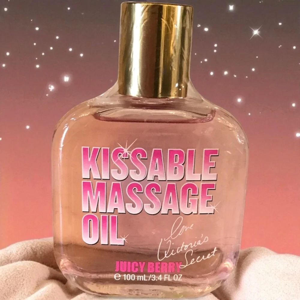 Victoria's Secret Kissable Massage Oil Juicy Berry 3.4oz RARE Htf Factory Sealed
